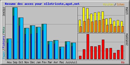 Resume des acces pour elletricote.agat.net