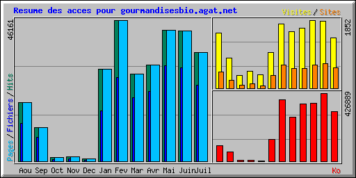 Resume des acces pour gourmandisesbio.agat.net