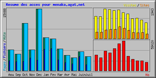 Resume des acces pour menaka.agat.net